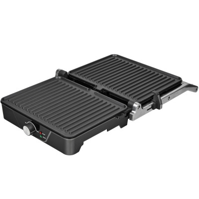 Електрогриль BROCK HCG 5000 SS 2000Вт/30х24 см/ мех.управління/ регулювання висоти/відкриття на 180º