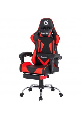 Крісло ігрове Defender Pilot, 60мм поліуретан, Black/Red