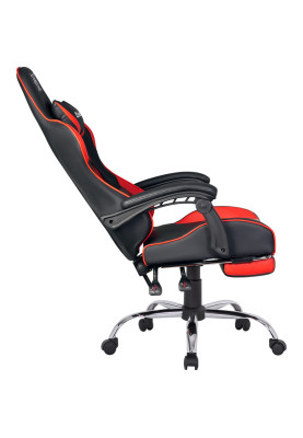 Крісло ігрове Defender Pilot, 60мм поліуретан, Black/Red