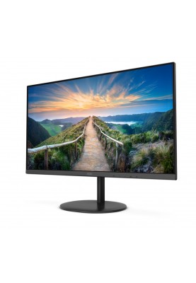 TFT 27" AOC Q27V4EA, IPS, QHD, HDMI, DP, колонки, чорний