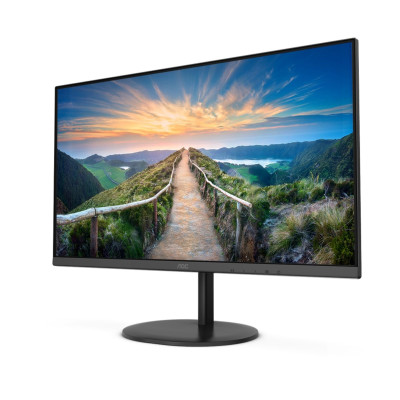 TFT 27" AOC Q27V4EA, IPS, QHD, HDMI, DP, колонки, чорний