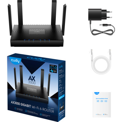 Маршрутизатор Cudy WR3000, AX3000 Gigabit Wi-Fi 6 Mesh Router