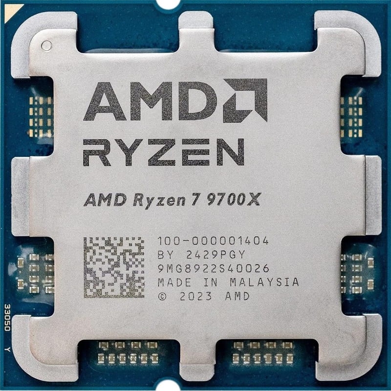 AMD Ryzen 7 8C/16T 9700X (3.8/5.5GHz Boost, 40MB,65W,AM5, Radeon Graphics) tray