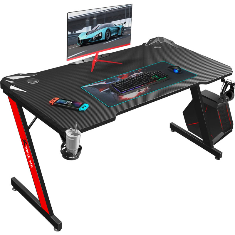 Стіл ігровий XTRIKE ME DK-02 Gaming Desk, Black 110x60x74мм.