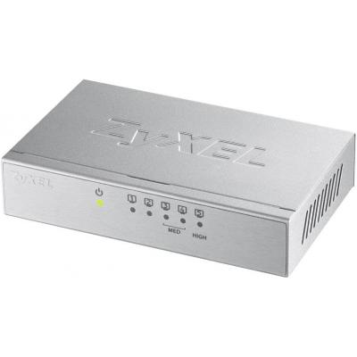 Комутатор Zyxel GS-105B v3, 5 портів 1000 Мбіт/с, настільний, металевий корпус