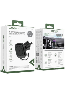Автомобільне кріплення для смартфона D32 Magnetic wireless charging Acefast