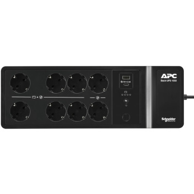 ДБЖ APC Back UPS 1050VA/600W, USB charging port, USB, 6+2 Schuko, (BE1050G2-GR)