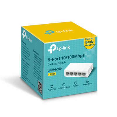 Комутатор TP-Link LiteWave LS1005, 5xFE, некерований, настільний