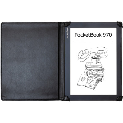 Обкладинка PocketBook 9.7" для PB970, кутики, чорна
