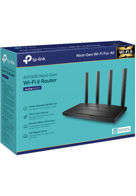 Маршрутизатор TP-Link Archer AX17, AX1500 Wi-Fi 6, 1,5 Гбі  с (1201 Мб/ с в діапазоні 5 ГГц і 300 Мб