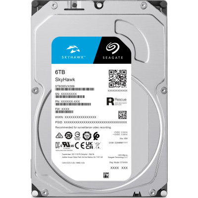 HDD 6000Gb, Seagate SkyHawk, 256M, 5400RPM ,SATA III (ST6000VX009) HDD 6000Gb, Seagate SkyHawk, 256M, 5400RPM ,SATA III (ST6000VX009)