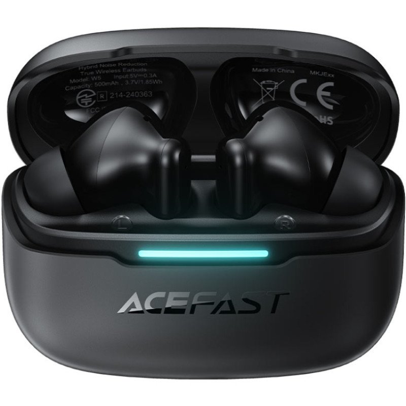 Навушники TWS Acefast W5 hybrid noise reduction black