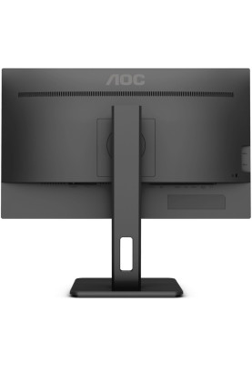 TFT 27" AOC U27P2, IPS, 4K, HDMI, DP, USB 3.2 хаб, Pivot, колонки, чорний