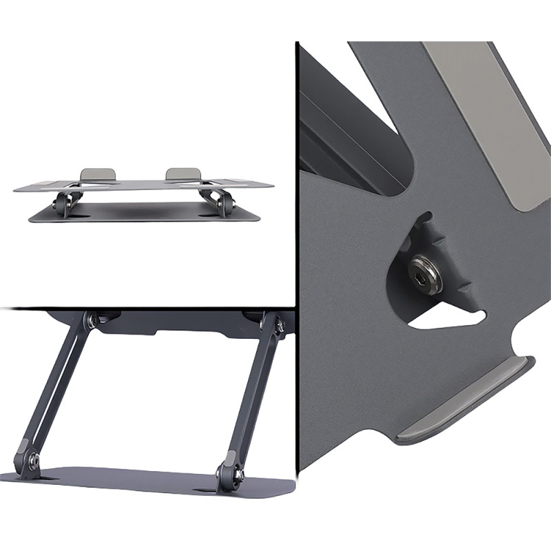 Підставка для ноутбука Laptop Stand 10-17" Aluminum Alloy Media-Tech