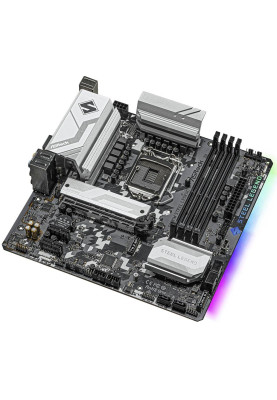 Материнська плата ASRock B560M Steel Legend/REF (1200/B560, 4*DDR4,2xPCIex16, 6xSATAІІІ, 2xM.2, 2.5GLan, 7.1ch, mATX)