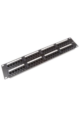 Патч-панель 19", 48xRJ45, UTP, Cat.5e, 1U, Krone&110 dual IDC