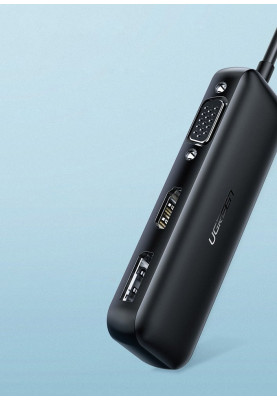 Перехідник USB 2.0 Type-C --> VGA V1.2 /HDMI V2.0b/DP  V1.2a CM260 UGREEN Чорний