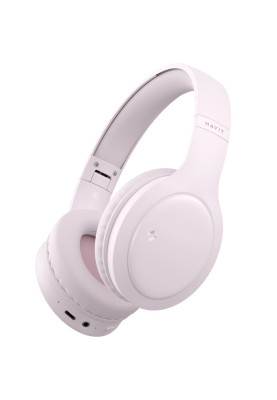 Навушники з мікрофоном Havit HV-H633BT PRO Bluetooth, рожеві