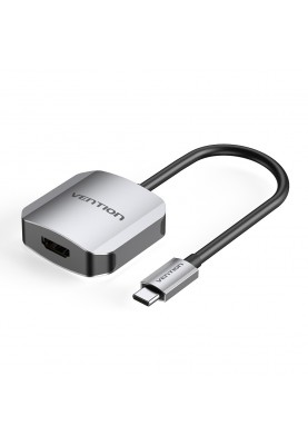 Перехідник USB3.1 Type-C --> HDMI (F), 4K 30HZ, кабель 0.15м, Vention