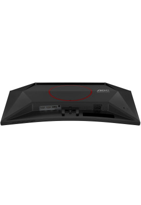 TFT 23.6" AOC C24G42E, VA, 180Гц, вигнутий, 2хHDMI, DP, колонки, чорно-червоний