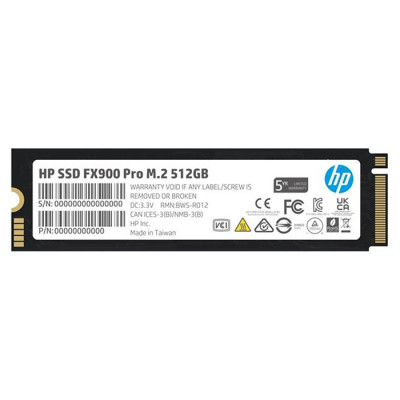 SSD 512Gb HP FX900 Pro M.2 PCIe 4.0 x4 NVMe 1.4 2280 TLC 3D V-NAND, Retail