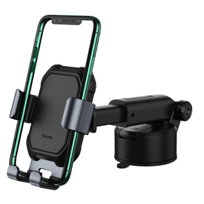 Автомобільне кріплення для смартфона 4.7-6.5" gravity car mount (На Присоску) Baseus Чорний