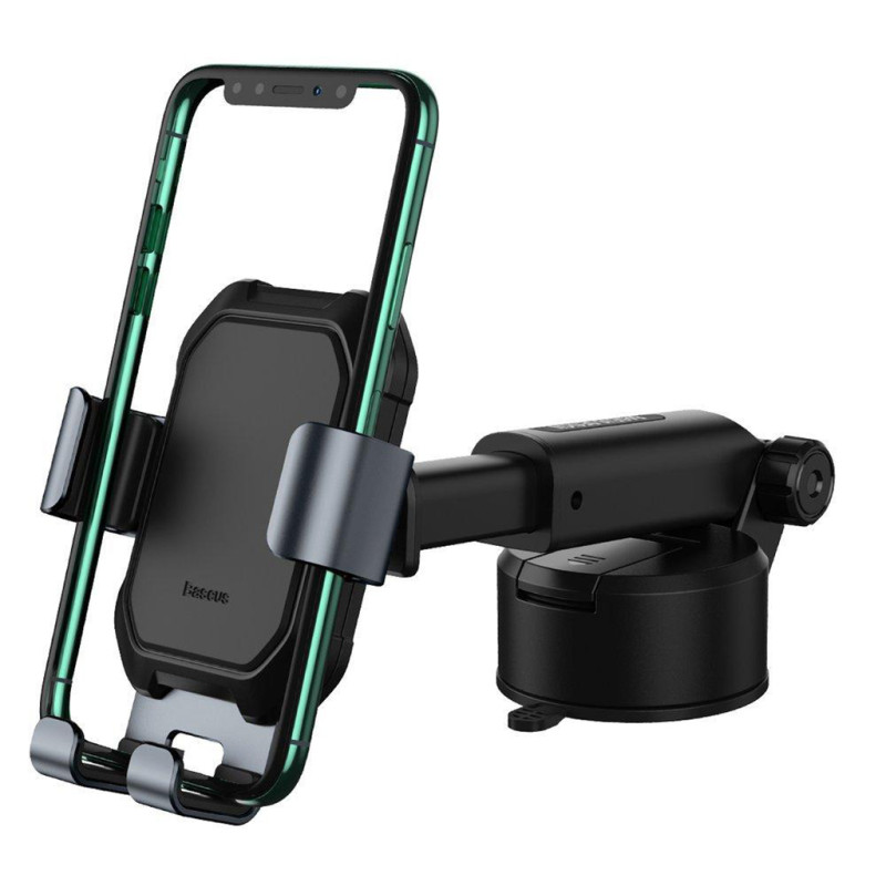 Автомобільне кріплення для смартфона 4.7-6.5" gravity car mount (На Присоску) Baseus Чорний
