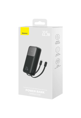 УМБ Baseus Comet Series 20000mAh 22.5W PD with Display USB-A / USB-C cable black