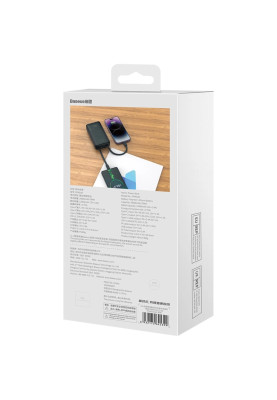 УМБ Baseus Comet Series 20000mAh 22.5W PD with Display USB-A / USB-C cable black