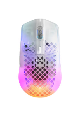 Мишка SteelSeries Aerox 3 Wireless Ghost, RGB, 18000dpi., 6кн., прозора