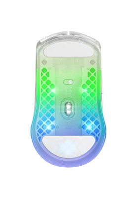 Мишка SteelSeries Aerox 3 Wireless Ghost, RGB, 18000dpi., 6кн., прозора