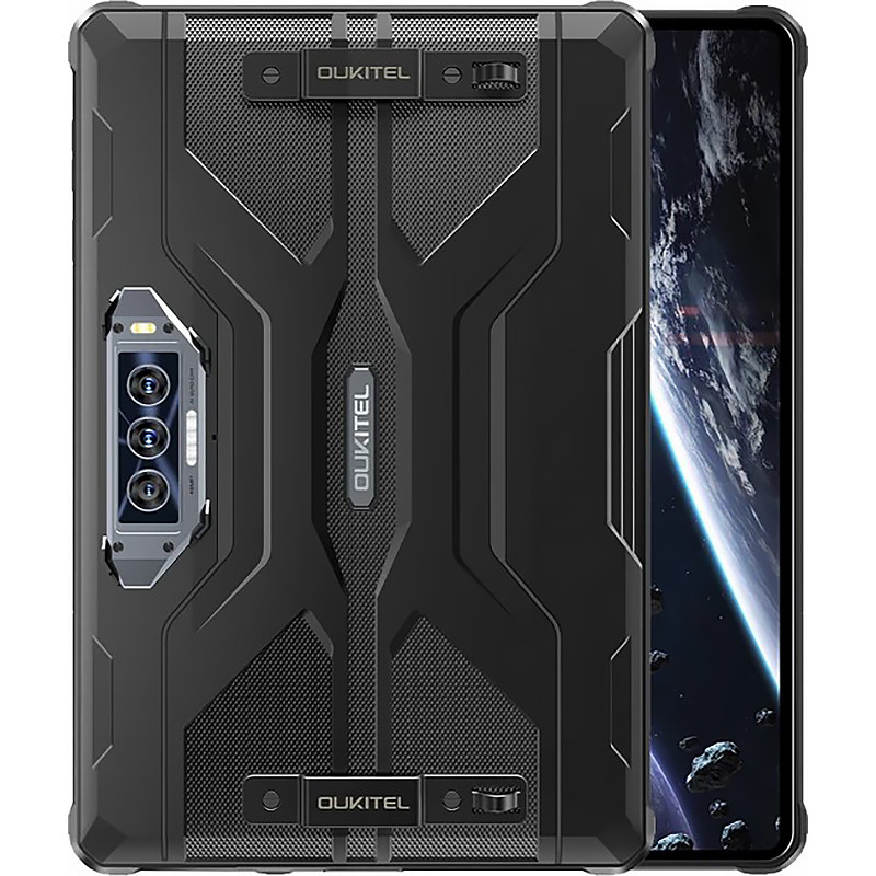 Планшет Oukitel RT8 11" FHD+ 6GB/256GB / G99 / 20000mAh / 48+32Мп / IP69K / LTE Black with hand