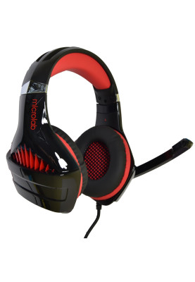 Гарнітура Microlab G6, 3,5мм+USB, Black-Red