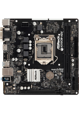 ASRock H310CM-HDV (1151/H310, 2*DDR4, 1xPCIe x16, 4xSATAIII, VGA, DVI-D, HDMI, GLan, 8ch, mATX)
