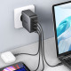 Зарядний пристрій 4xUSB 100W (3хUSB-C+USB-A) Gan + Cable CD226 Сірий Ugreen