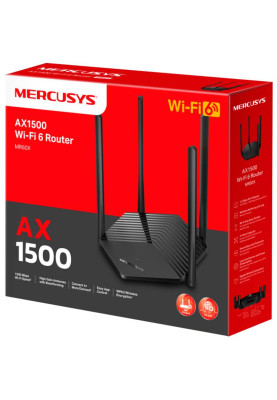 Маршрутизатор Mercusys MR60X AX1500, 2xGE LAN, 1xGE WAN, MESH