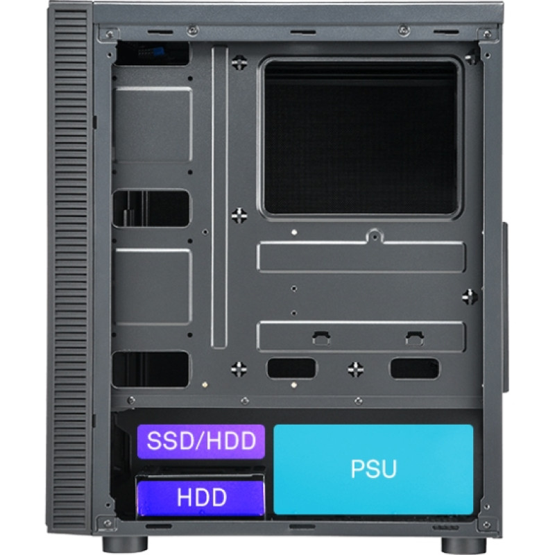 Корпус FSP CMT223S без БЖ ATX Black