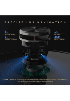 Робот пилосос Kyvol Cybovac S31 Lidar/110ml+500ml/5200 mA/3000 pa/Google Assistant,Amazon Alexa