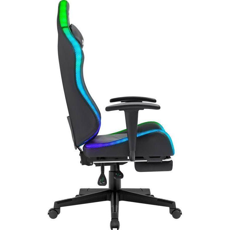 Крісло ігрове Defender Watcher, 60мм, Клас 4, RGB ПУ, чорне