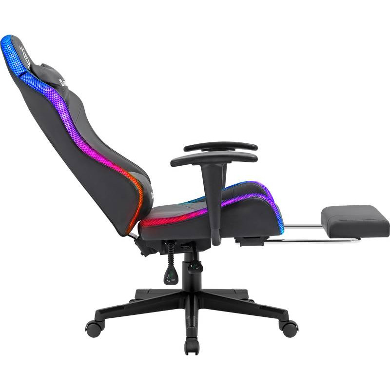 Крісло ігрове Defender Watcher, 60мм, Клас 4, RGB ПУ, чорне