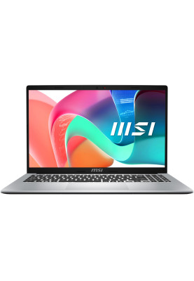 Ноутбук MSI Modern 15.6"FHD IPS/i3-1315U/16/512SSD/Intel Iris Xe/Type-C/DOS/Urban Silver (9S7-15S122-278)