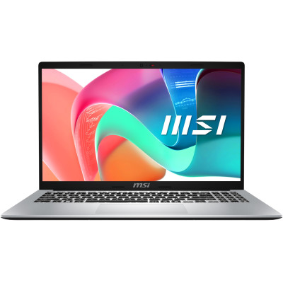 Ноутбук MSI Modern 15.6"FHD IPS/i3-1315U/16/512SSD/Intel Iris Xe/Type-C/DOS/Urban Silver (9S7-15S122-278)