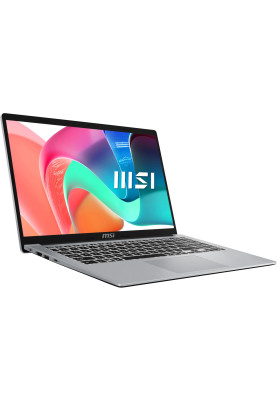 Ноутбук MSI Modern 15.6"FHD IPS/i3-1315U/16/512SSD/Intel Iris Xe/Type-C/DOS/Urban Silver (9S7-15S122-278)