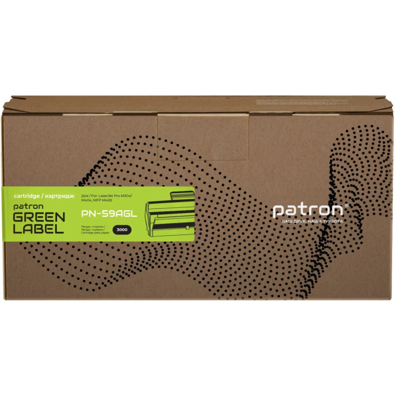 Картридж сумісний для M428, HP 59A (CF259A) Green Label Patron (PN-59AGL)