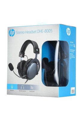 Гарнітура HP DHE-8005, 3.5мм+USB, RGB, Black
