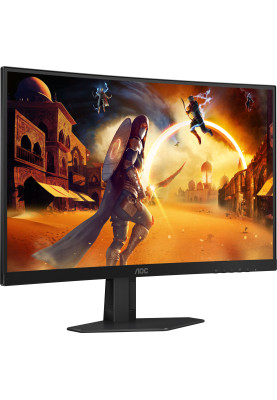 TFT 27" AOC C27G4ZXE, VA, 280Гц, 0,3ms, вигнутий, 2хHDMI, DP, чорний