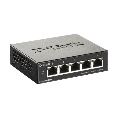 Комутатор D-Link DGS-1100-05V2 5xGE Easy Smart