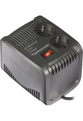 Стабілізатор напруги Defender AVR Typhoon 1000 320 Вт, 2 розетки