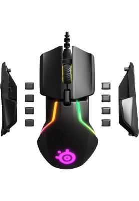 Мишка SteelSeries Rival 600, RGB, 12000dpi., 7кн., Dual Sensor, чорна