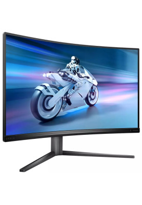 TFT 31,5" Philips 32M2C5500W, QHD, VA, 240Hz, 0,5ms, вигнутий, HDMI, DP, синювато-сірий